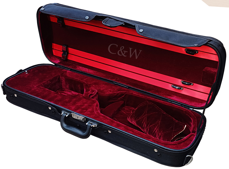 Concertante Violin Case (Black/Burgandy)